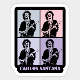 Santana 1977s Pop Art Sticker